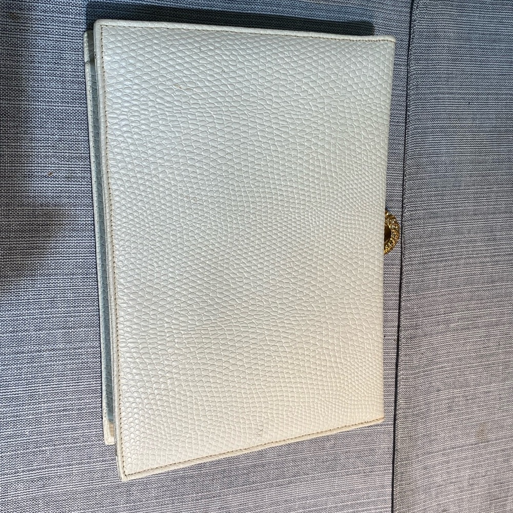 Ivory satchel purse. Waldman. Comes with two mirrors